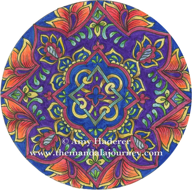 Original mandala created by Amy Haderer at The Mandala Journey.